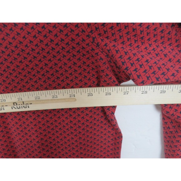 Vineyard Vines Sweater Mens 2XL Red Skier Print Broadfield Half Zip Ski Pullover - Picture 9 of 10